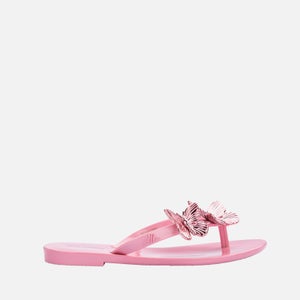 Mini Melissa Girls' Harmonic Butterfly Flip Flops - Pink