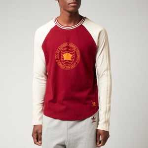 adidas X Wales Bonner Men's Graphic Long Sleeve T-Shirt - Collegiate Burgundy