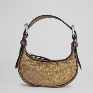 BY FAR Women's Mini Soho Hologram Leather Bag - Disco Bronze