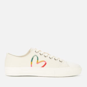 Paul Smith Women's Kinsey Canvas Trainers - White Heart