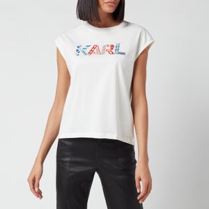 KARL LAGERFELD Women's Logo T-Shirt - White