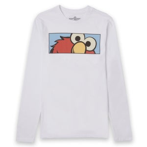 Camiseta de manga larga unisex Elmo de Sesame Street - Blanco