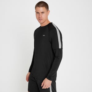 MP vīriešu sporta krekls ar garām piedurknēm “Tempo” — Melns