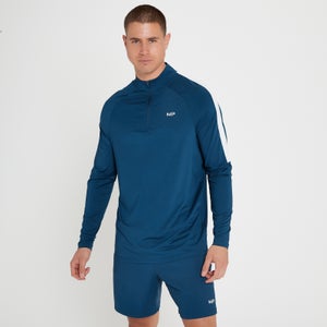 MP vīriešu sporta krekls ar ¼ rāvējslēdzēju “Tempo” — Spilgti zils