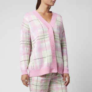 Olivia Rubin Women's Flora Cardigan - Pink Green Check -