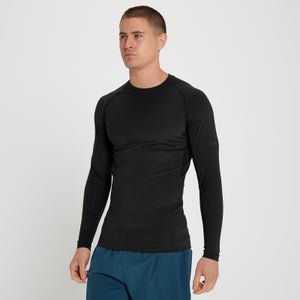 MP vīriešu pamatpiegriezuma t-krekls ar garām piedurknēm “Velocity Ultra” — Melns