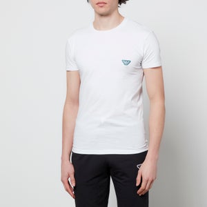 Emporio Armani Men's Shiny Logoband T-Shirt - White