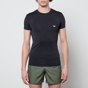 Emporio Armani Men's Mesh Microfiber T-Shirt - Black