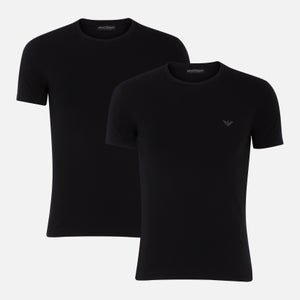 Emporio Armani Men's 2-Pack Endurance T-Shirts - Black/Black