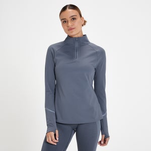 MP Velocity Ultra reflecterend shirt met kwartrits voor dames - Schaduwblauw