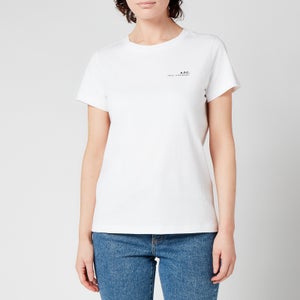 A.P.C. Women's Small Logo T-Shirt - White