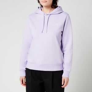 A.P.C. Women's Small Logo Hooded Top - Violet