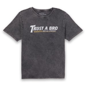 Camiseta Unisex - Marvel - Trust A Bro - Negra Efecto Lavado