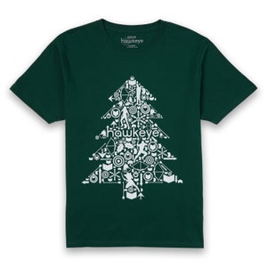 Marvel Christmas Tree Unisex T-Shirt - Green