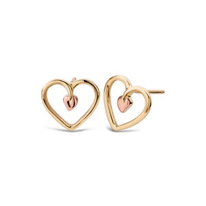 Tree of Life® Heart Stud Earrings - Rose Gold