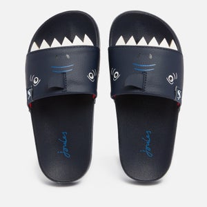Joules Kids' Printed Sliders - Shark Pink Stripe