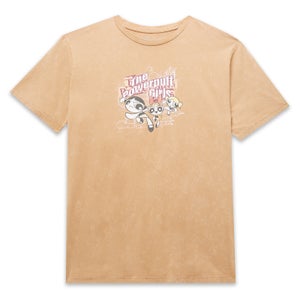 Powerpuff Girls Unisex T-Shirt - Tan Acid Wash