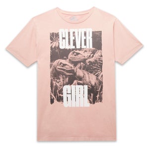 Jurassic Park Clever Girl Unisex T-Shirt - Pink Acid Wash