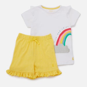 Joules Kids' Jersey Shorts Pyjama Set - Yellowspot