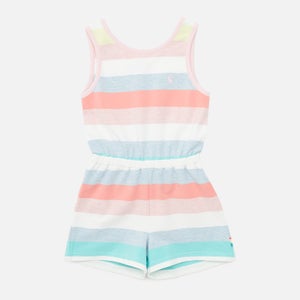 Joules Kids' Jersey Playsuit - Multi Marl Stripe