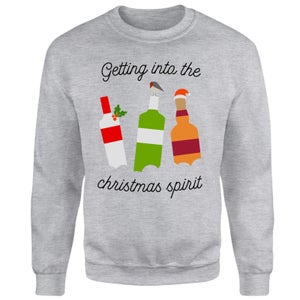 Christmas Drinks Unisex Sweatshirt - Grey
