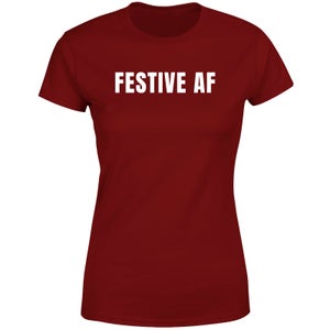 Festive AF Women's T-Shirt - Burgundy