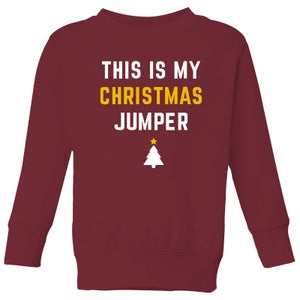 My Christmas Jumper Kids' Sweatshirt - Burgundy