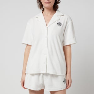 Être Cécile Women's Andy C Singer Towelling Short Sleeve Shirt - Ivory