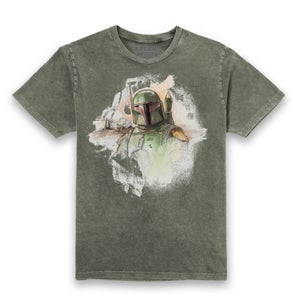 Star Wars Painted Portrait Unisex T-Shirt - Khaki Acid Wash