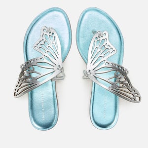 Sophia Webster Women's Talulah Toe-Post Sandals - Silver/Spearmint