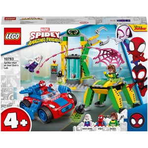 LEGO 10783 Marvel Spider-Man en el Laboratorio de Doc Ock Set con Coche