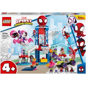 LEGO 10784 Marvel Spidey y Su Superequipo Cuartel General Arácnido de Spider-Man, Juguete para Niños +4 Años con Miles Morales