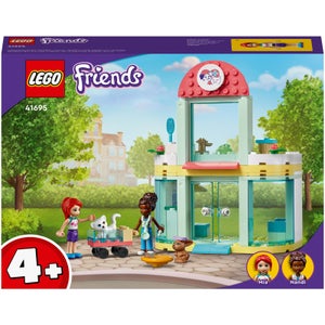 LEGO 41695 Friends Dierenkliniek Speelgoed voor Kinderen van 4+ Jaar, met Mia-Mini poppetje, Kat- en Konijnpoppetjes