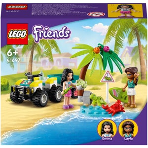 LEGO 41697 Friends Schildpadden Reddingsvoertuig, Zeedieren-Speelgoed voor Kinderen van 6+ Jaar, Strandbuggy met Trailer