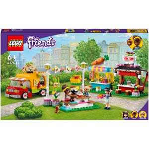 LEGO 41701 Friends Streetfoodmarkt met Tacotruck en Smoothiebar, Creatief Speelgoed voor Kinderen van 6+ Jaar