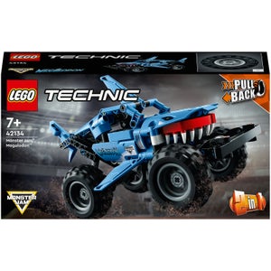 LEGO Technic Monster Jam Megalodon, da Camion a Macchina Giocattolo Low Racer Lusca, per Bambini di 7+ Anni, 42134
