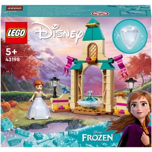 LEGO Disney Il Cortile del Castello di Anna, Giocattolo con Principessa Frozen 2, Collezione Abito Diamante, 43198