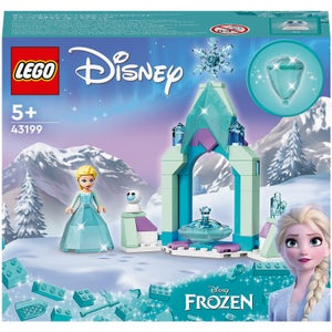 LEGO 43199 Disney Frozen Patio del Castillo de Elsa Set de Vestido