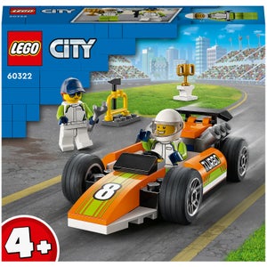 LEGO City Great Vehicles Auto da Corsa, Macchina Giocattolo Stile Formula 1 con 2 Minifigure, per Bambini di 4+ Anni, 60322