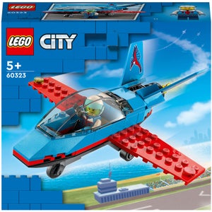 LEGO 60323 City Stuntvliegtuig, Speelgoed Vliegtuig met Minifiguur van Piloot, Cadeau-idee voor Kinderen vanaf 5 Jaar