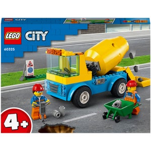 LEGO 60325 City Great Vehicles Cementwagen, Bouwvoertuigen Speelgoed, Constructiespeelgoed voor Kinderen vanaf 4 Jaar
