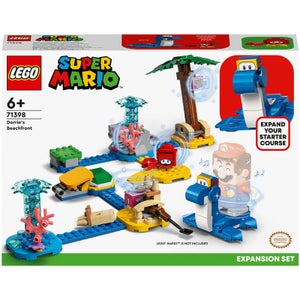 LEGO 71398 Super Mario Spel Uitbreidingsset: Dorries Strandboulevard, Constructiespeelgoed met Krab voor Kinderen van 6+