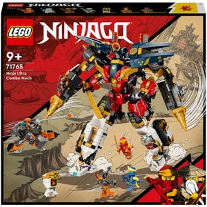 LEGO 71765 NINJAGO Meca Ninja Ultra Combo, Set con Coche de Juguete, Avión, Tanque, 7 Mini Figuras y Bandera Coleccionable