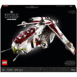 LEGO Star Wars: L’Hélicoptère de Combat de la République, Set Collector pour Adultes (75309)