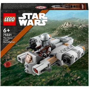 LEGO 75321 Star Wars Microfighters: The Razor Crest, Set con Cañonera de The Mandalorian, Juguete para Niños +6 Años