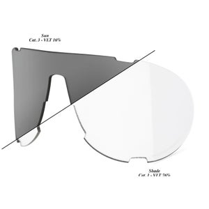 100% Westcraft Replacement Lens Shield - Photochromic Clear/Smoke