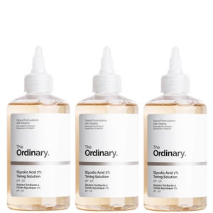 The Ordinary Glycolic Acid 7% Toning Solution 240ml (Three Pack)