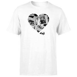 Disney UP Collage Heart Unisex T-Shirt - White
