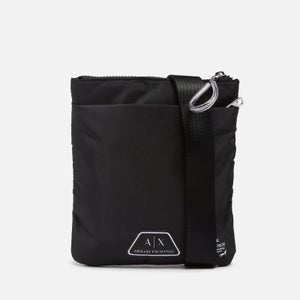 Armani Exchange Men's Flat Cross Body Bag - Black