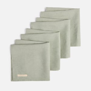 ïn home Leinen Servietten - Salbeigrün - 4er-Set